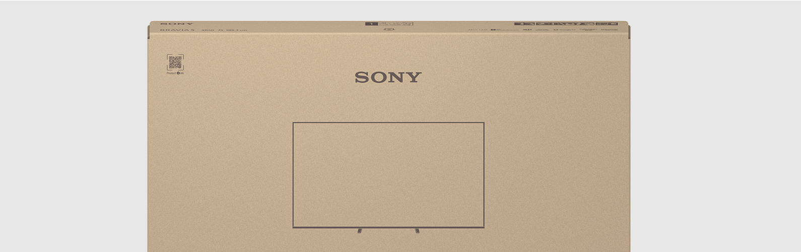 El embalaje exterior de BRAVIA